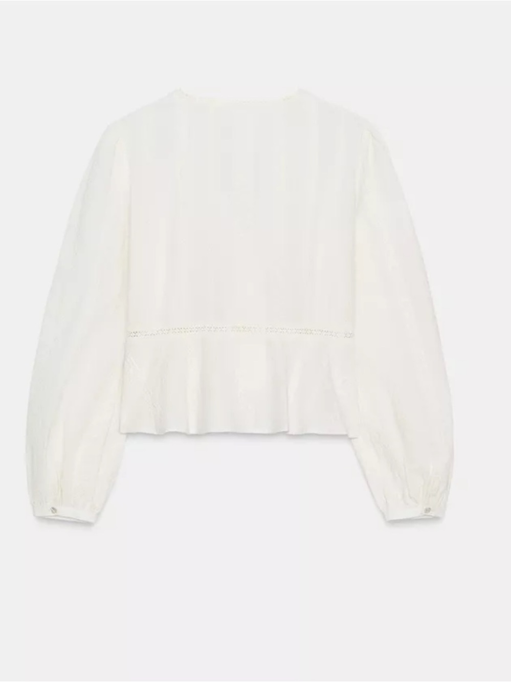 Zara NWT EMBROIDERED ROMANTIC BLOUSE 8741/253 - Picture 7 of 11